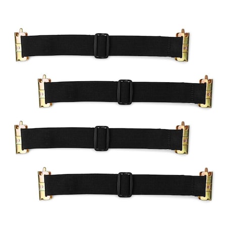 Dc Cargo 12in - 22in Adjustable Bungee Strap for E-Track, 4PK 21222ETBS-4